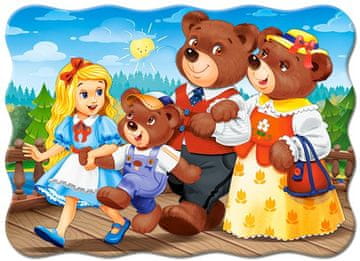 Castorland Sestavljanka Maša in trije medvedi 30 kosov