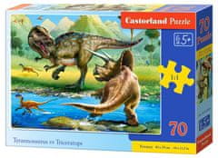 Castorland Puzzle Tyranosaurus vs. Triceratops 70 kosov