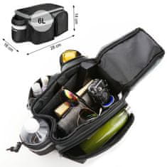 MG Bicycle Bike Pannier torbica za kolo, 6l, črna