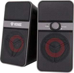 Yenkee YSP 2002BT 2.0 zvočnika, 5 W, 3,5 mm jack, USB, Bluetooth