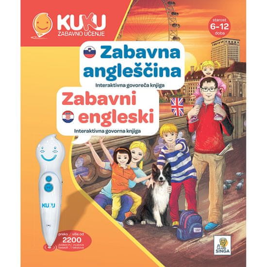 KUKU Kuku Zabavno Učenje knjiga Zabavna angleščina, interaktivna