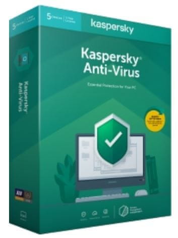 Kaspersky Lab Anti-Virus protivirusna programska oprema, 1-letna obnovitev, 3 PC, BOX