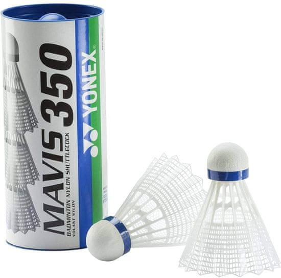Yonex Mavis 350 3/1 badminton žogica, bela, srednja