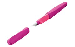 Pelikan Twist nalivno pero, neon vijolično + 2 črnilna vložka