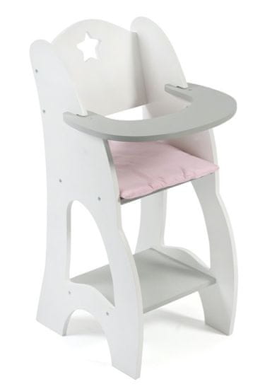 Bayer Chic stolček za hranjenje, z zvezdicami, siv