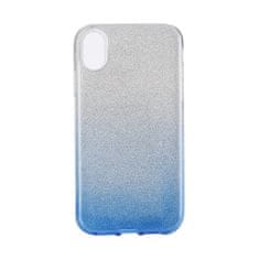 FORCELL Shining silikonski ovitek za iPhone XS Max, modro/srebro