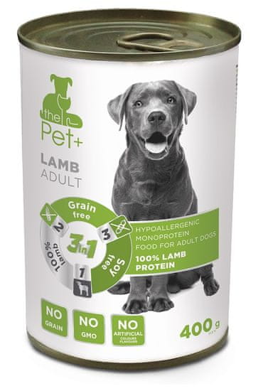 thePet+ dog tin lamb hrana za pse, 6x400 g