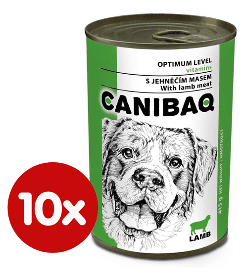 Dibaq hrana za pse CANIBAQ Classic jagnjetina, 10x415 g