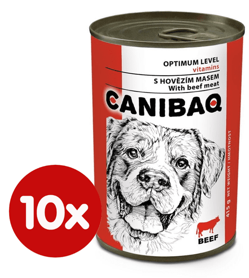 Dibaq hrana za pse CANIBAQ Classic govedina, 10x415 g