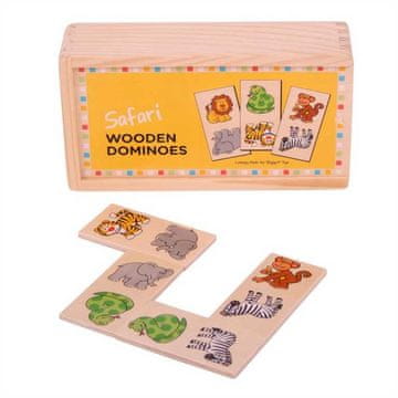 Bigjigs Toys Leseni domino safari