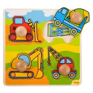 Bigjigs Toys Vstavljanje strojev za sestavljanje sestavljank