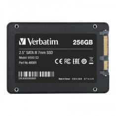 Verbatim Vi550 S3 49351 SSD disk, SATA3, 256 GB
