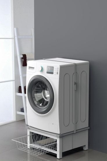 Meliconi 656143 podstavek s košaro za pralni/sušilni stroj Base