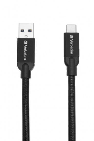 Verbatim Sync & Charge USB-C v USB-A kabel, 100 cm, črn (48871)