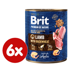Brit Premium by Nature Lamb with Buckwheat, 6x800 g