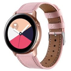BStrap Leather Italy pašček za Samsung Galaxy Watch Active 2 40/44mm, pink