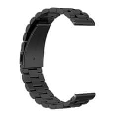BStrap Stainless Steel pašček za Huawei Watch GT/GT2 46mm, black