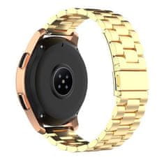 BStrap Stainless Steel pašček za Huawei Watch GT/GT2 46mm, gold