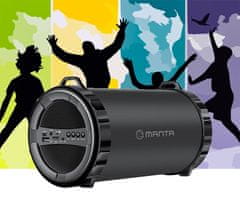 Manta prenosni Bluetooth zvočnik PIPE SPK204FM