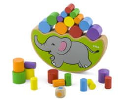 Viga slonje ravnotežje, lesena igra