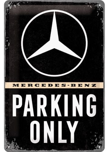 Postershop kovinski znak Mercedes-Benz Parking Only, 30 × 20 cm