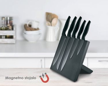 Set kakovostnih nožev in magnetno stojalo