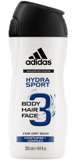 Adidas Hydramax gel za prhanje, 3 v 1, 250 ml