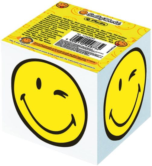 Herlitz Smiley World papirna kocka, 8 x 8 x 7 cm, 700-listna