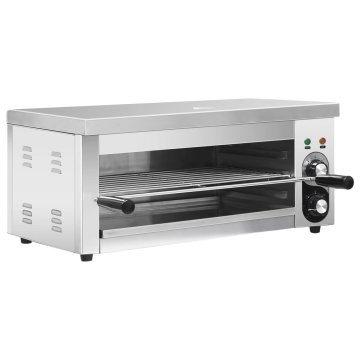 Vidaxl Električni gastronomski žar salamander 2500 W nerjaveče jeklo