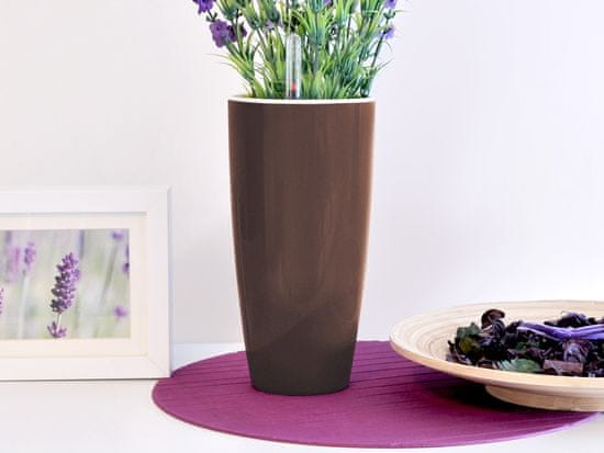 Greensun Samooskrbni sadilnik LIQUIDS premer 12 cm, višina 23 cm, rjave barve