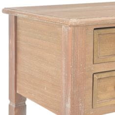 Vidaxl Pisalna miza les 109,5x45x77,5 cm rjava