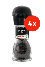 Kotanyi Poper, črni, celi, mlinček, 4 x