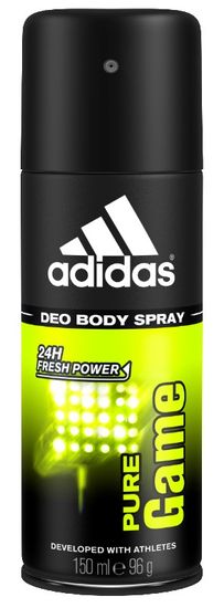 Adidas Pure Game deodorant, v spreju, 150 ml