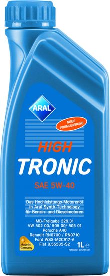 Aral motorno olje High Tronic 5W-40, 1 l