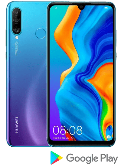 Huawei P30 Lite pametni telefon, 4 GB / 64 GB, Peacock Blue