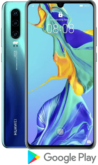 Huawei pametni telefon P30, 6GB/128GB, aurora moder