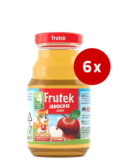 Fructal Frutek sok, jabolko, 6 x 125 ml