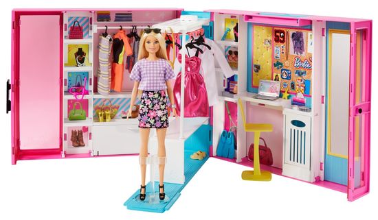 Mattel Barbie Sanjska garderoba s punčko - Odprta embalaža