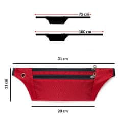 MG Ultimate Running Belt tekaški pas, rdeč