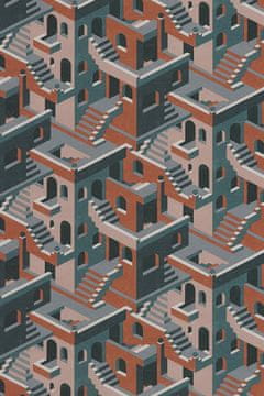 Casadeco Ozadje UTOPIA ILLUSION 15 iz kolekcije UTOPIA