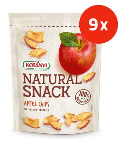 Kotanyi Natural Snack, jabolčni čips, 9 kosov