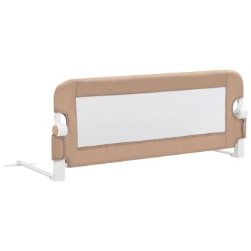Vidaxl Posteljno varovalo za otroke taupe 102x42 cm poliester