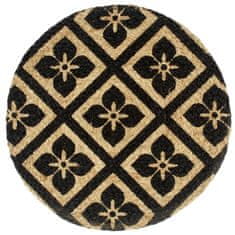 Vidaxl Pogrinjki 4 kosi črni 38 cm okrogli iz jute