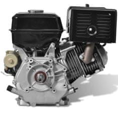 Vidaxl Bencinski motor 15 KM 11 kW črn