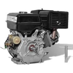 Vidaxl Bencinski motor 15 KM 11 kW črn