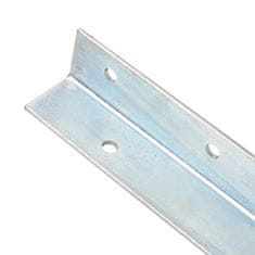 Vidaxl Talno sidro L-oblike 12 kosov pocinkano jeklo 5x5x50 cm