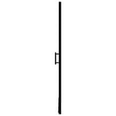 Vidaxl Vrata za tuš motno kaljeno steklo 100x178 cm črna