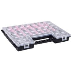 Vidaxl Škatle za sortiranje 5 kosa z delilniki 385x283x50 mm plastika