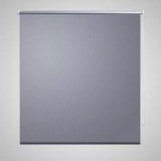Greatstore Senčila za okna Blackout siva 140 x 175 cm