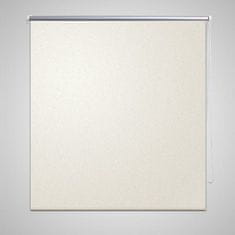 Vidaxl Zatemnitvena Rolo Žaluzija 40 x 100 cm Umazano Bela